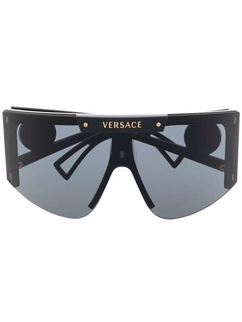 versace medusa icon shield sunglasses